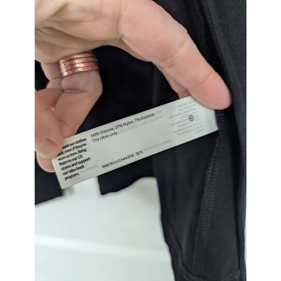 Eileen‎ Fisher Cardigan women's size Medium black open front minimalist elevated - Picture 4 of 5